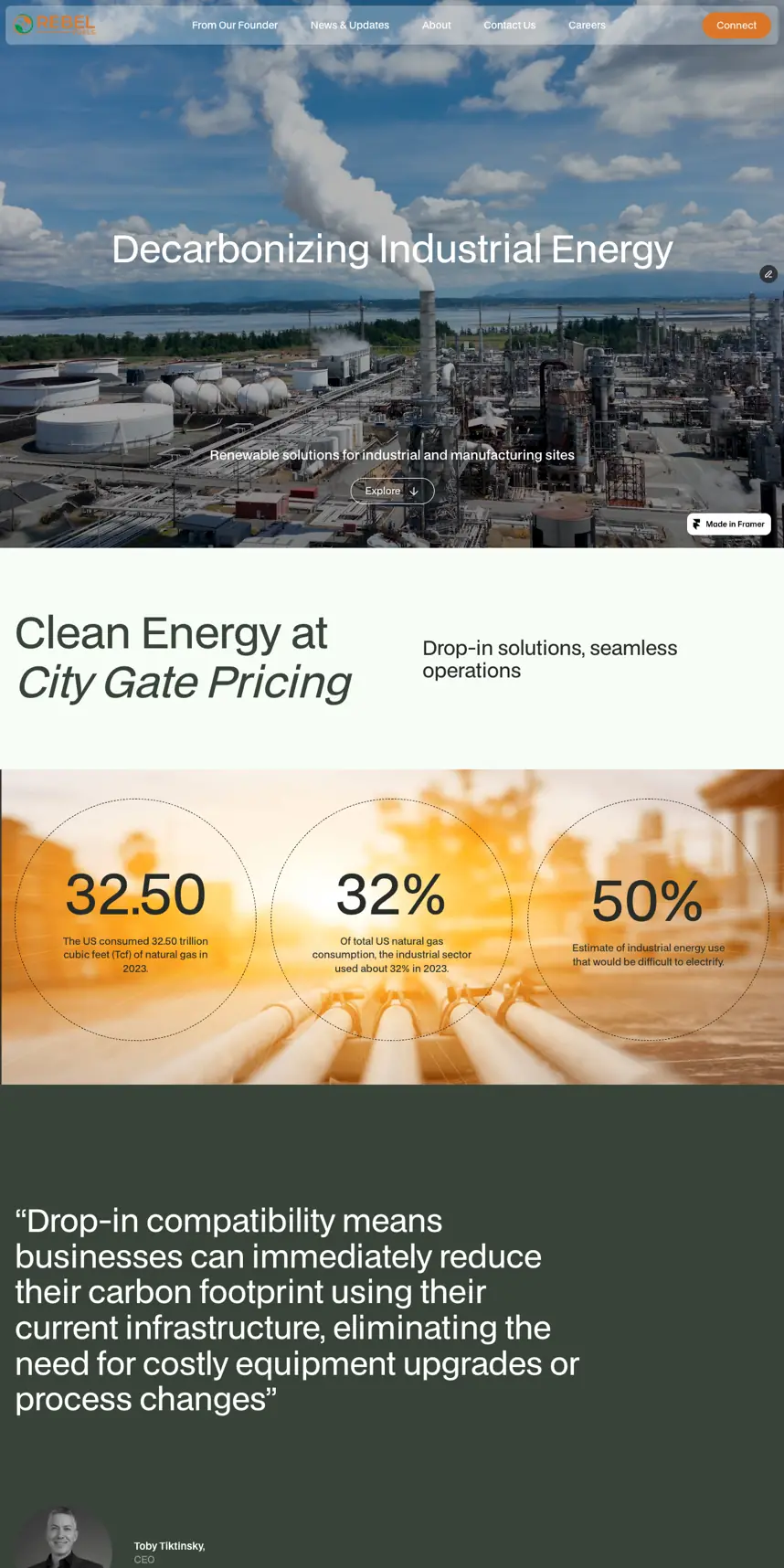 Rebel Fuels website screenshot