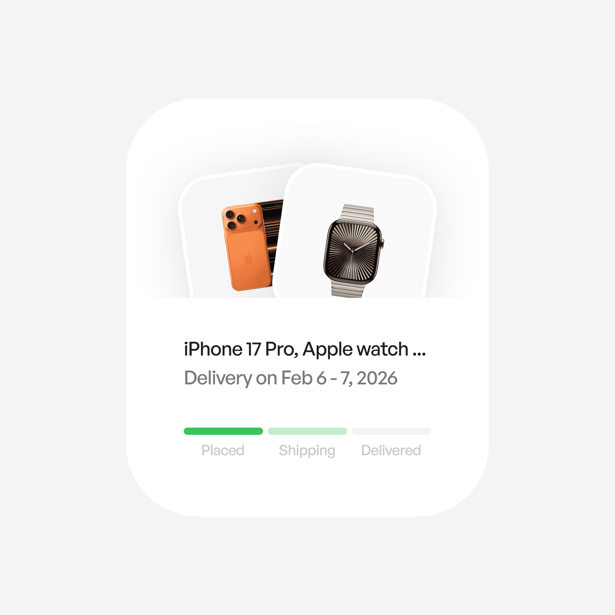 Ecommerce shipping tracking ui design