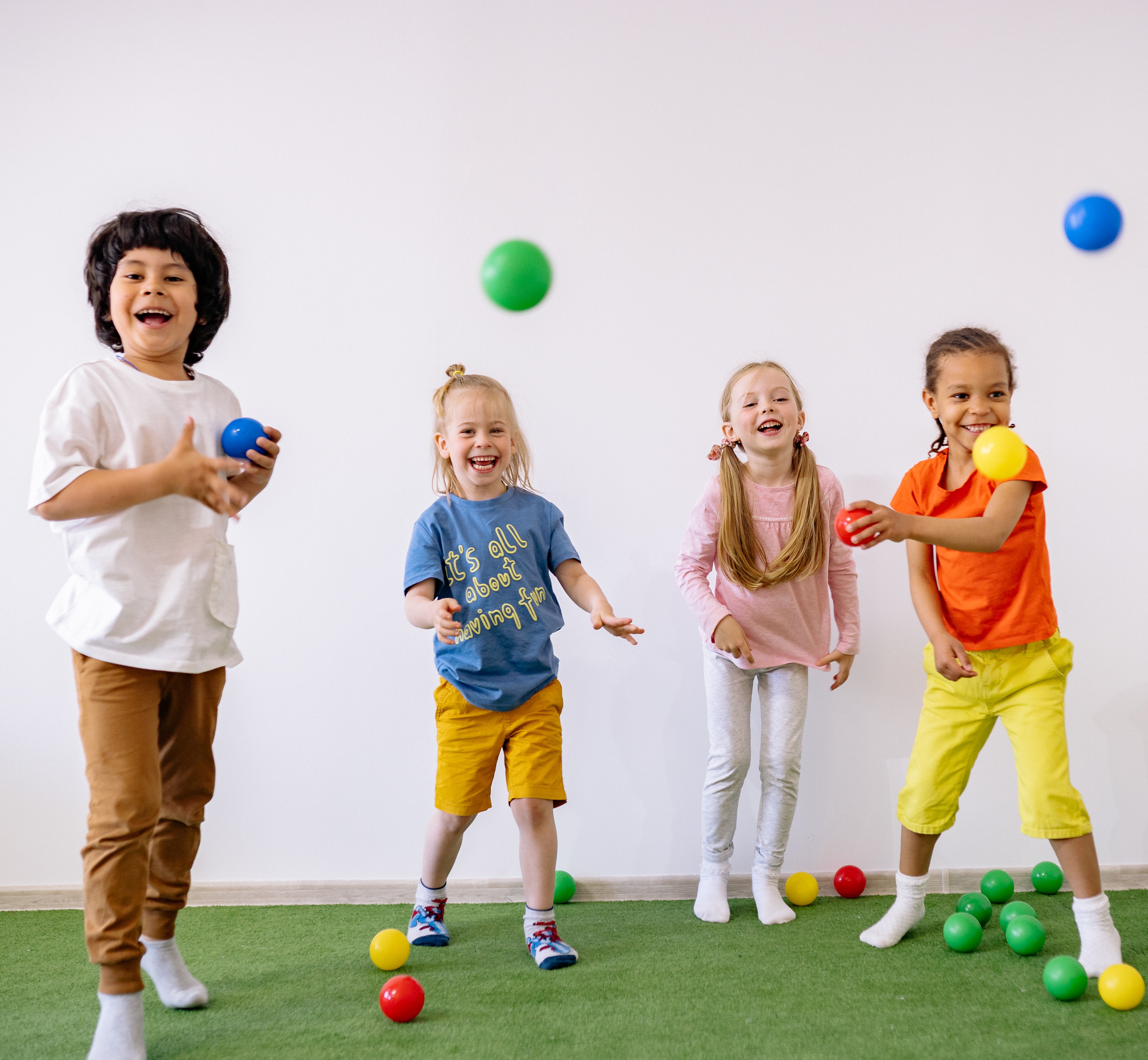 happy child playing