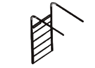 High lift sectional doors with cylindrical-conical cable drum