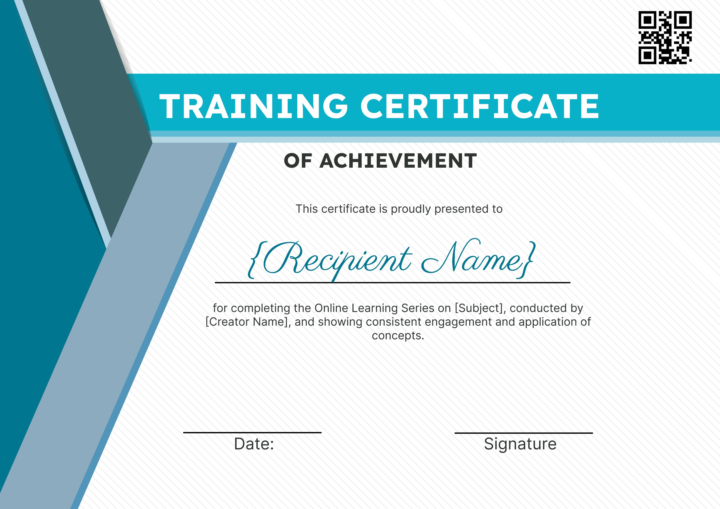 Wauld - Simple and clean training certificate template