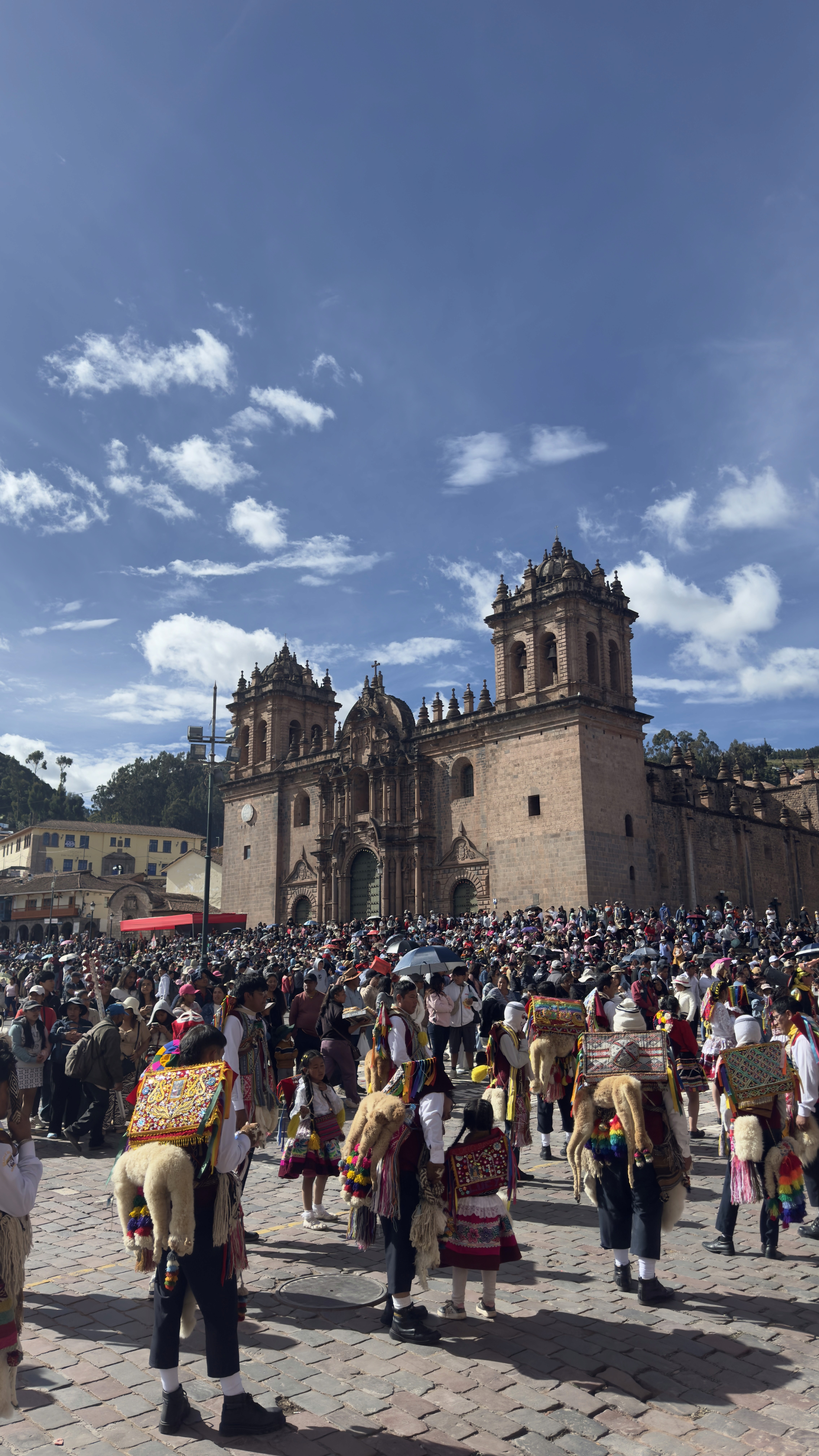 Plaza des armas de Cusco pendant une célébration
