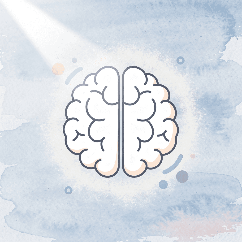 Brain icon representing cognitive function isolation - How to Process Information Faster
