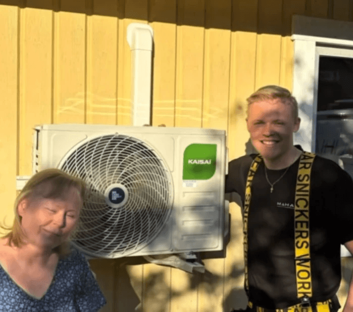 Mahag-tekniker installerar värmesystem