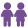 Icon of big kids ages 7 and up.