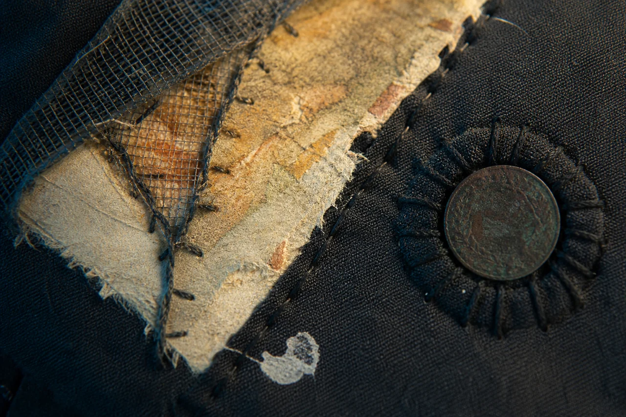 Material study for Kazna Vekov, showing the proposed surface materials before construction.