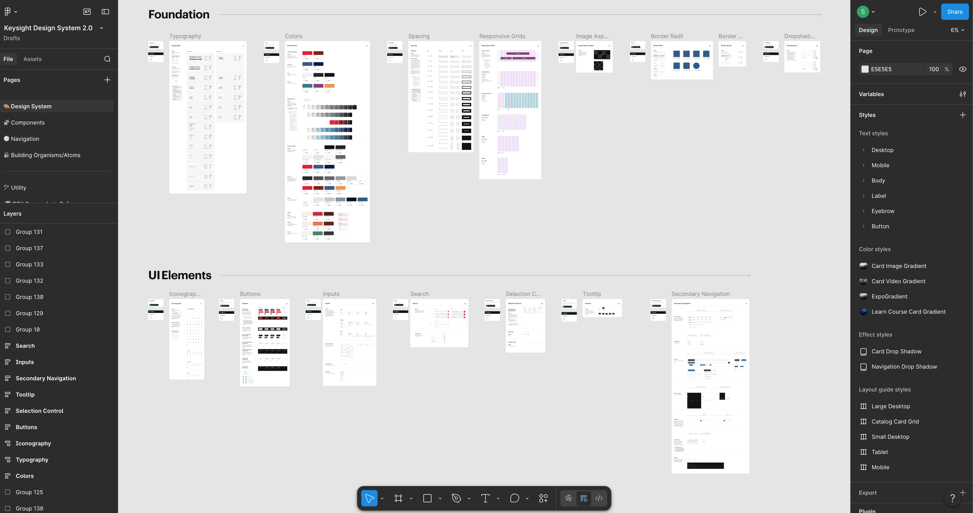 Process image of early wireframes