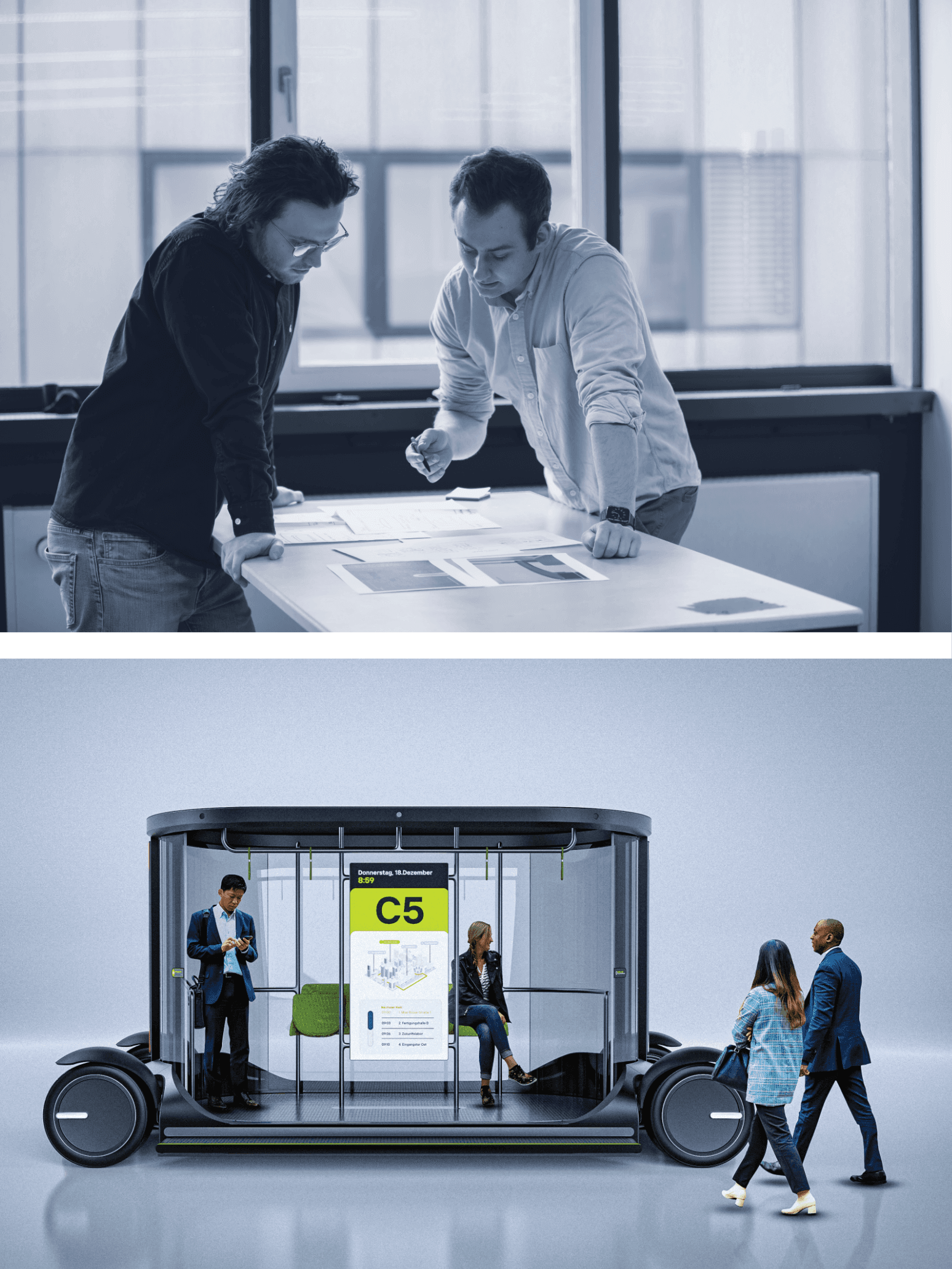 Batch.Works product catalogue book on a work top with a graphic printed image on the front