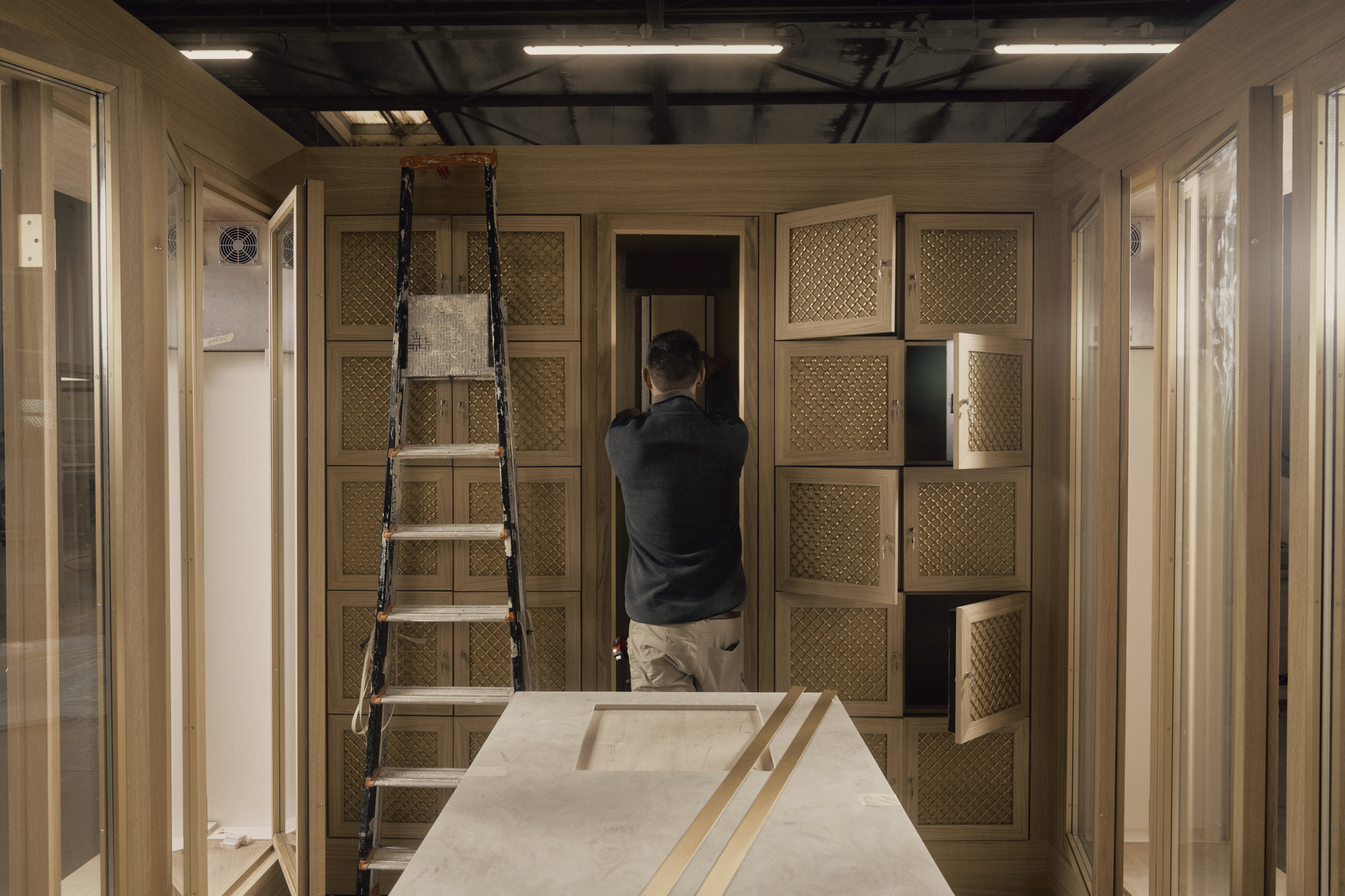 Cave à vin sur mesure conçue pour un hôtel ou un restaurant gastronomique