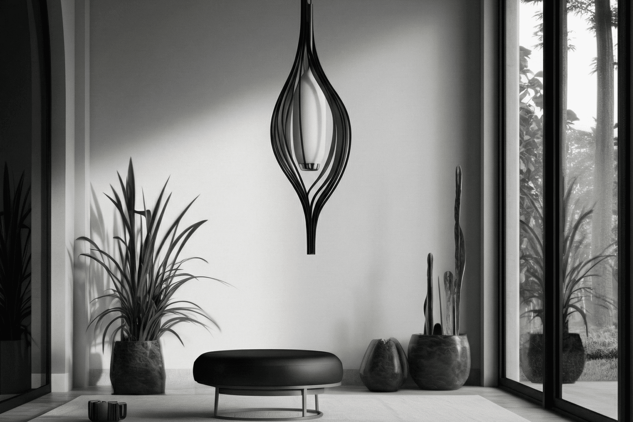 Close-up portrait of a person wearing a gray insulated hooded jacket with the hood up, showing their face framed by the hood against a light background.