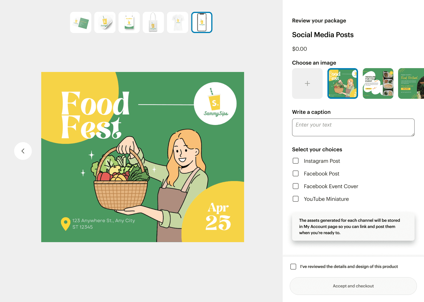 design Sprint prototype social media post detail
