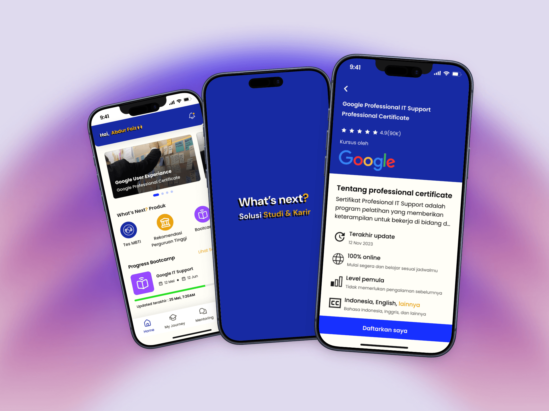 Preview of a client project