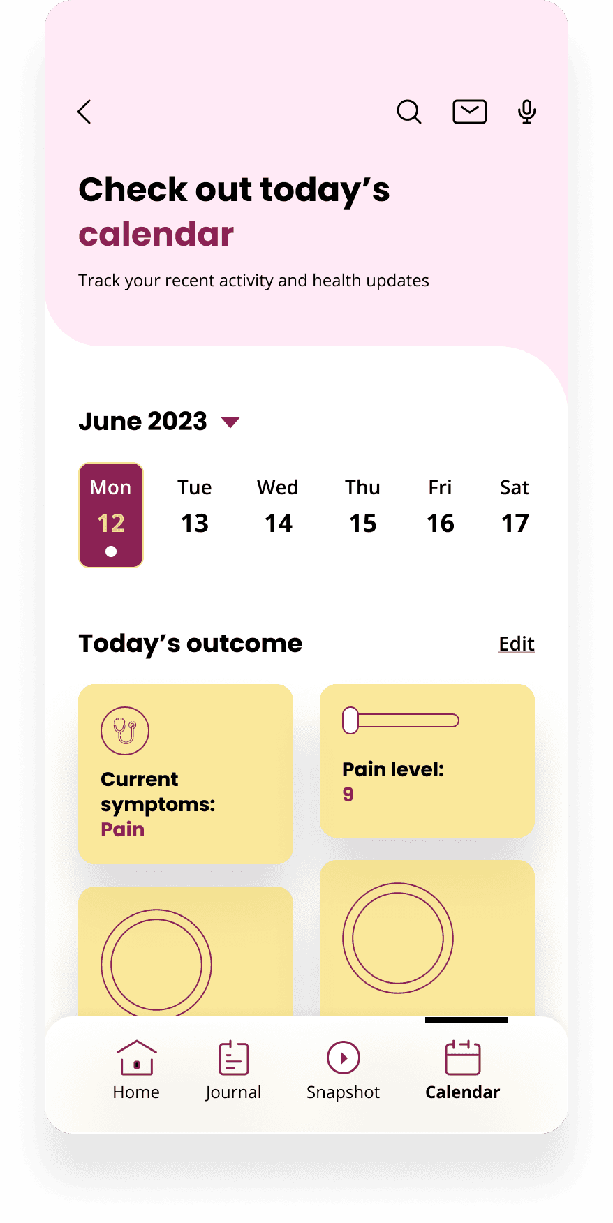 calendar mockup of mAIa Journal
