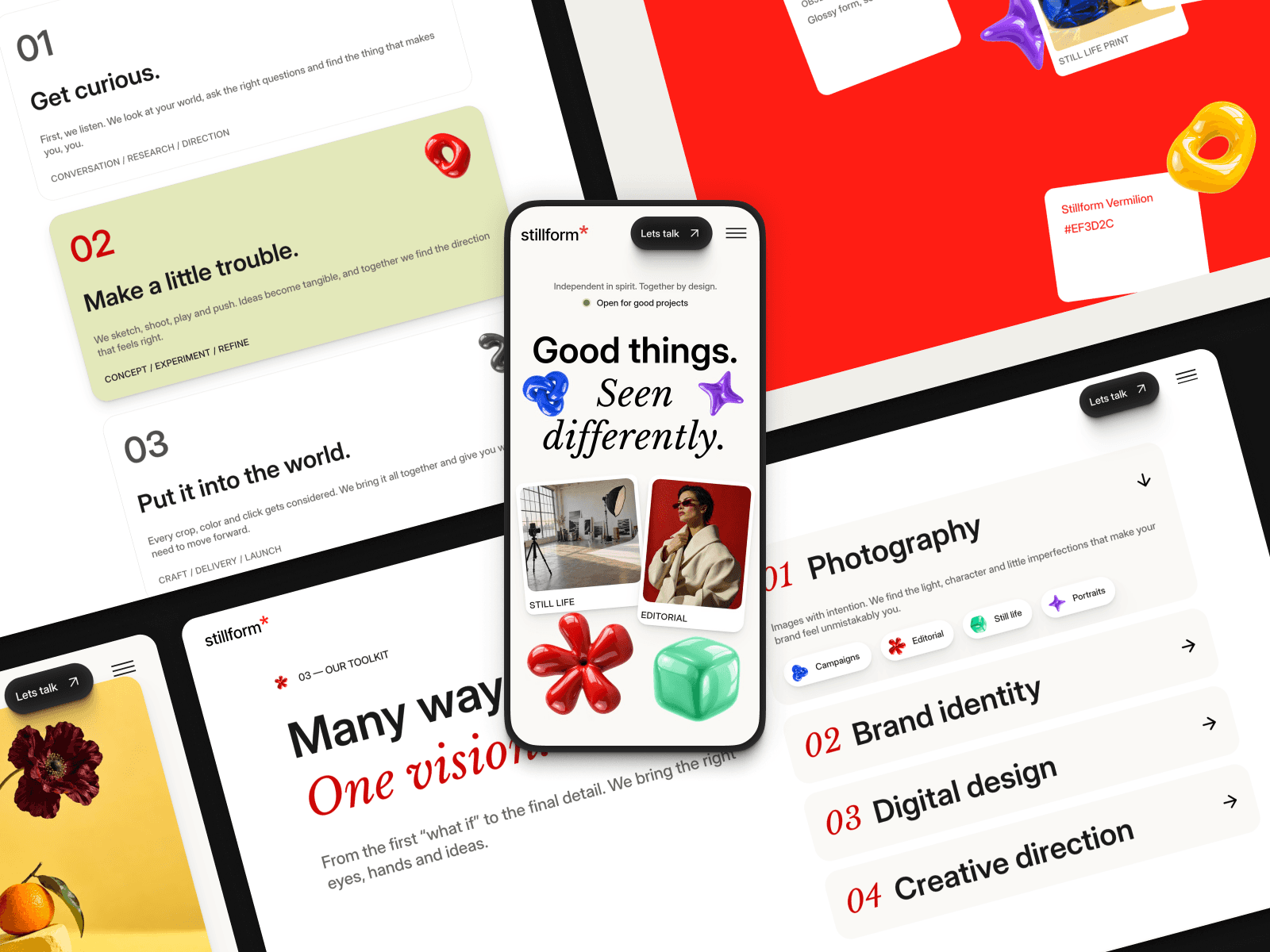 Stillform Framer template preview