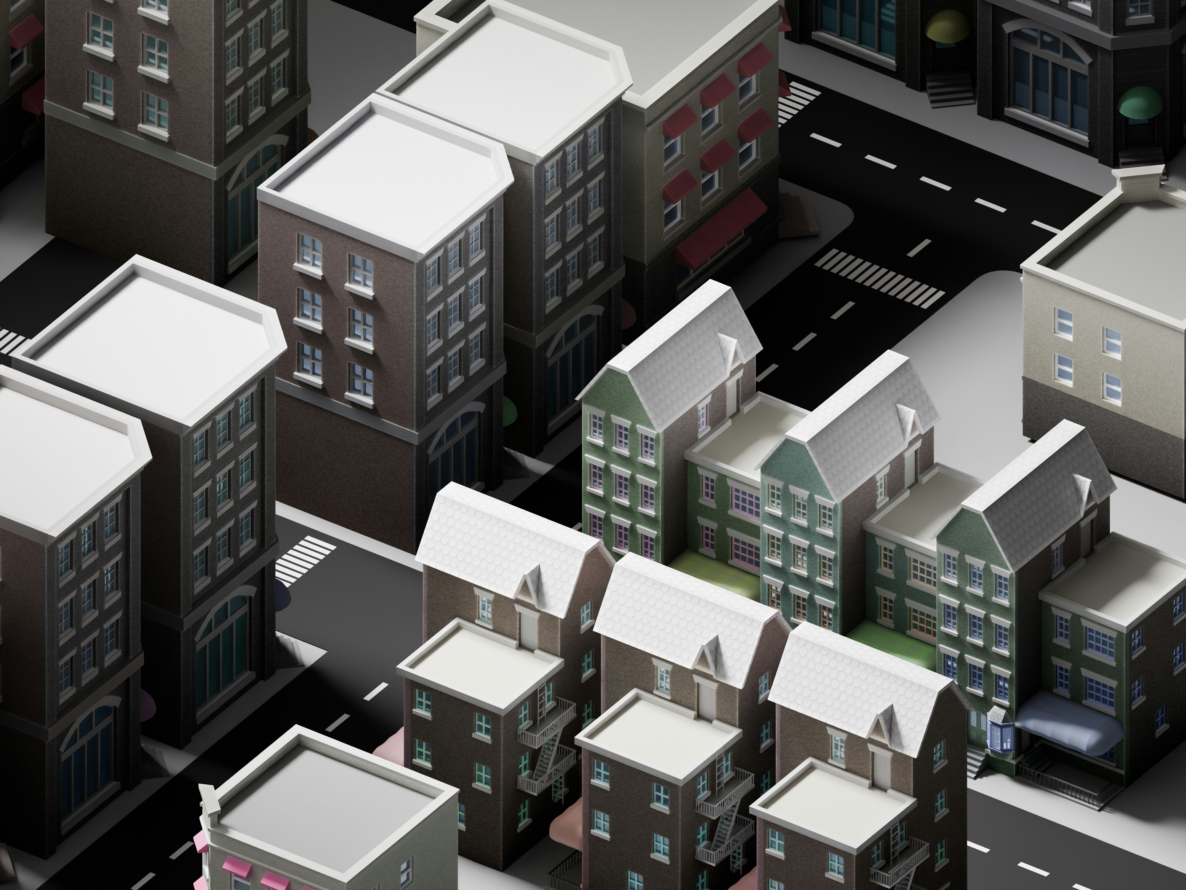 Music teacher using guitar teaching video game app with students in classroom