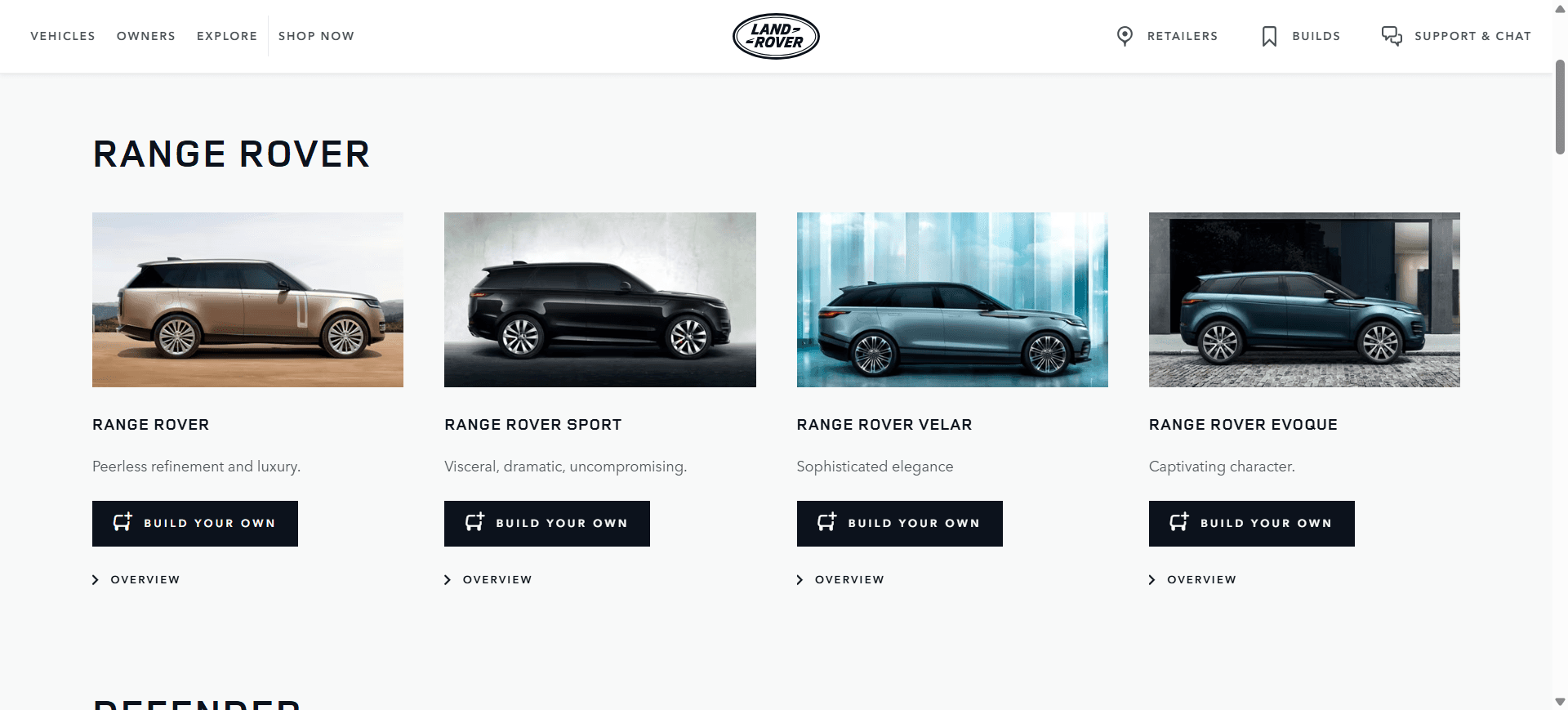 Range Rover Cars