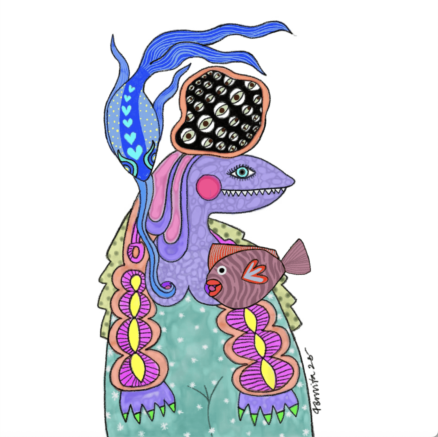 herd of sheep on road painting