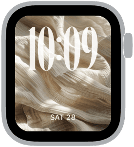 spring linen Apple Watch face preview 2 featuring modern and spring.