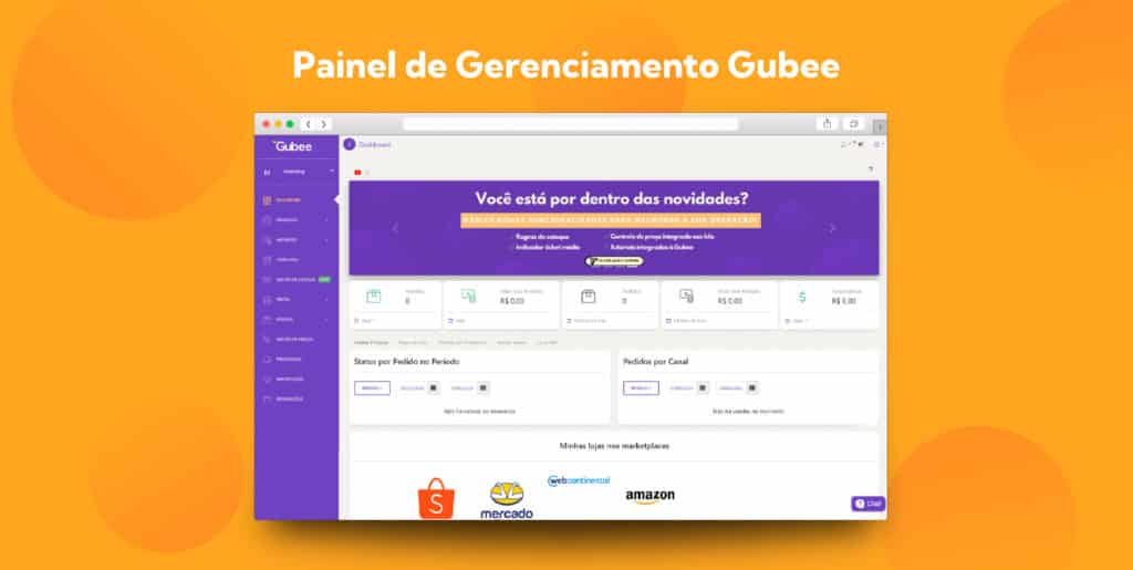 Qual o melhor Hub de Marketplace? O Painel da Gubee, simplificado e fácil de usar responde por si só!