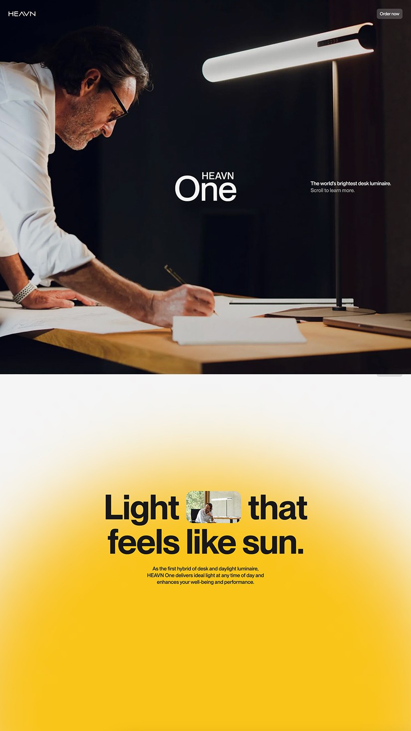 Best portfolio site - Heavn One