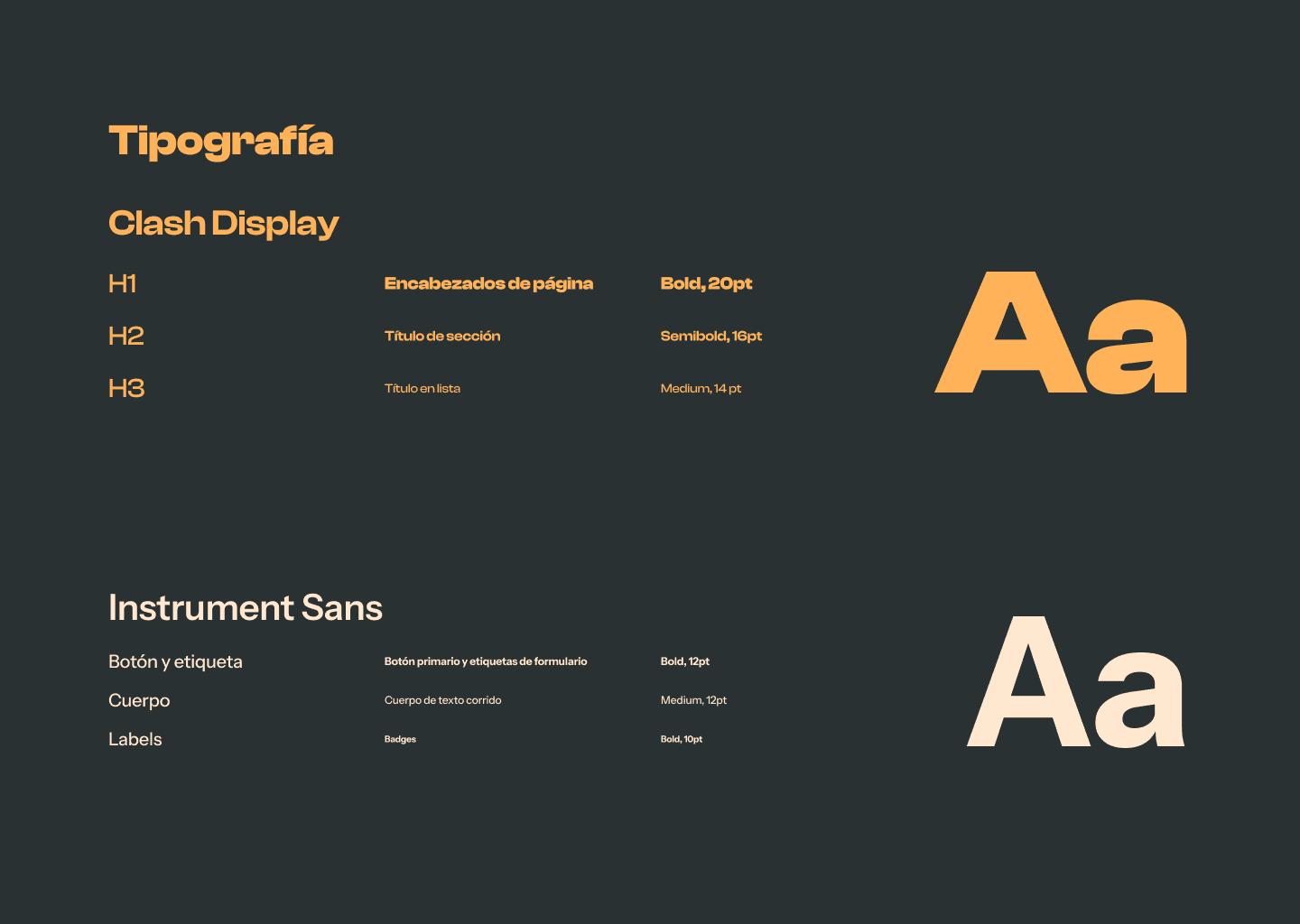 Especificaciones tipográficas en la guía de estilo
