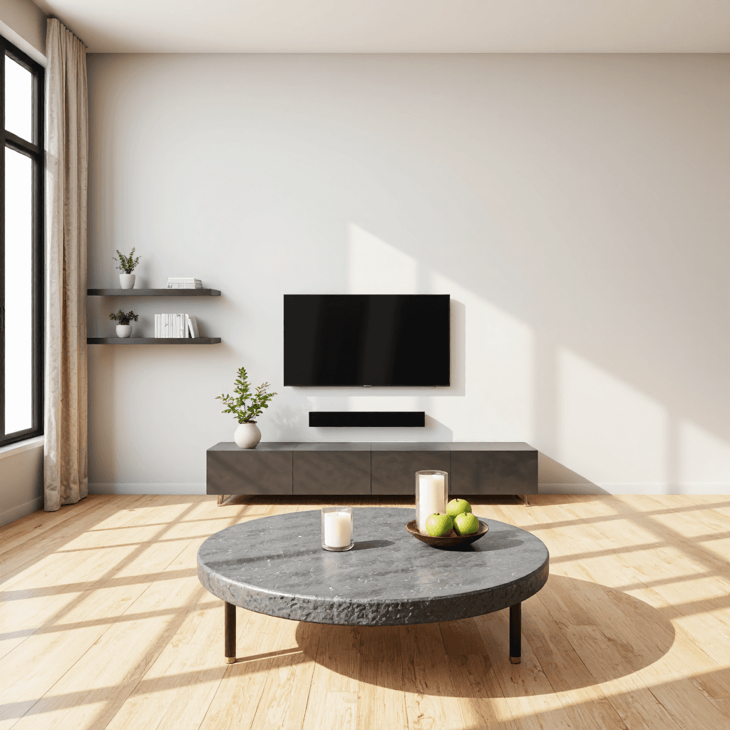 product photography of living room setup