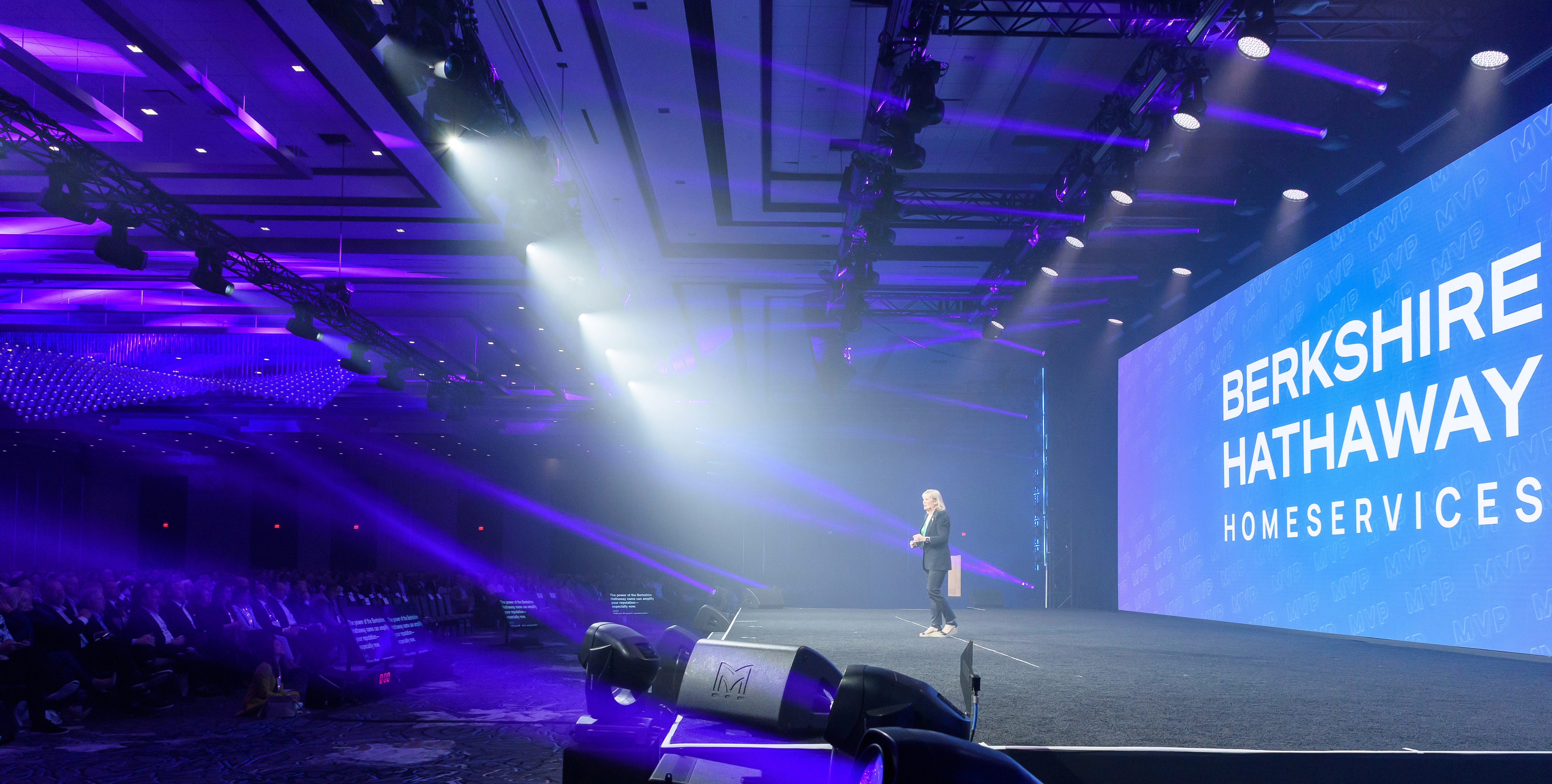 Berkshire Hathaway HomeServices Las Vegas Sales Convention executive on stage
