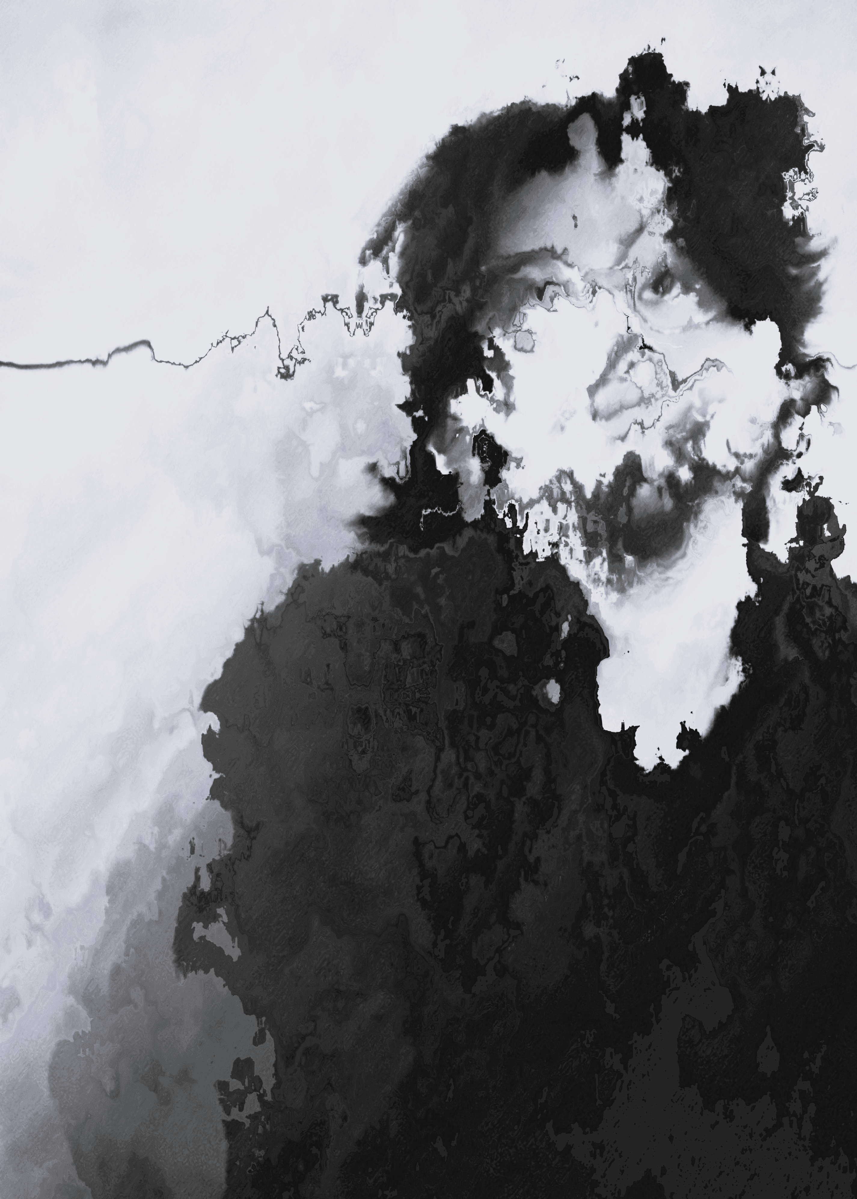 a blurry photo of a person standing in front of a wall