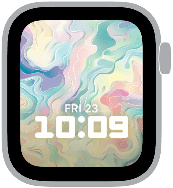 an apple watch face from the easter abstraction collection