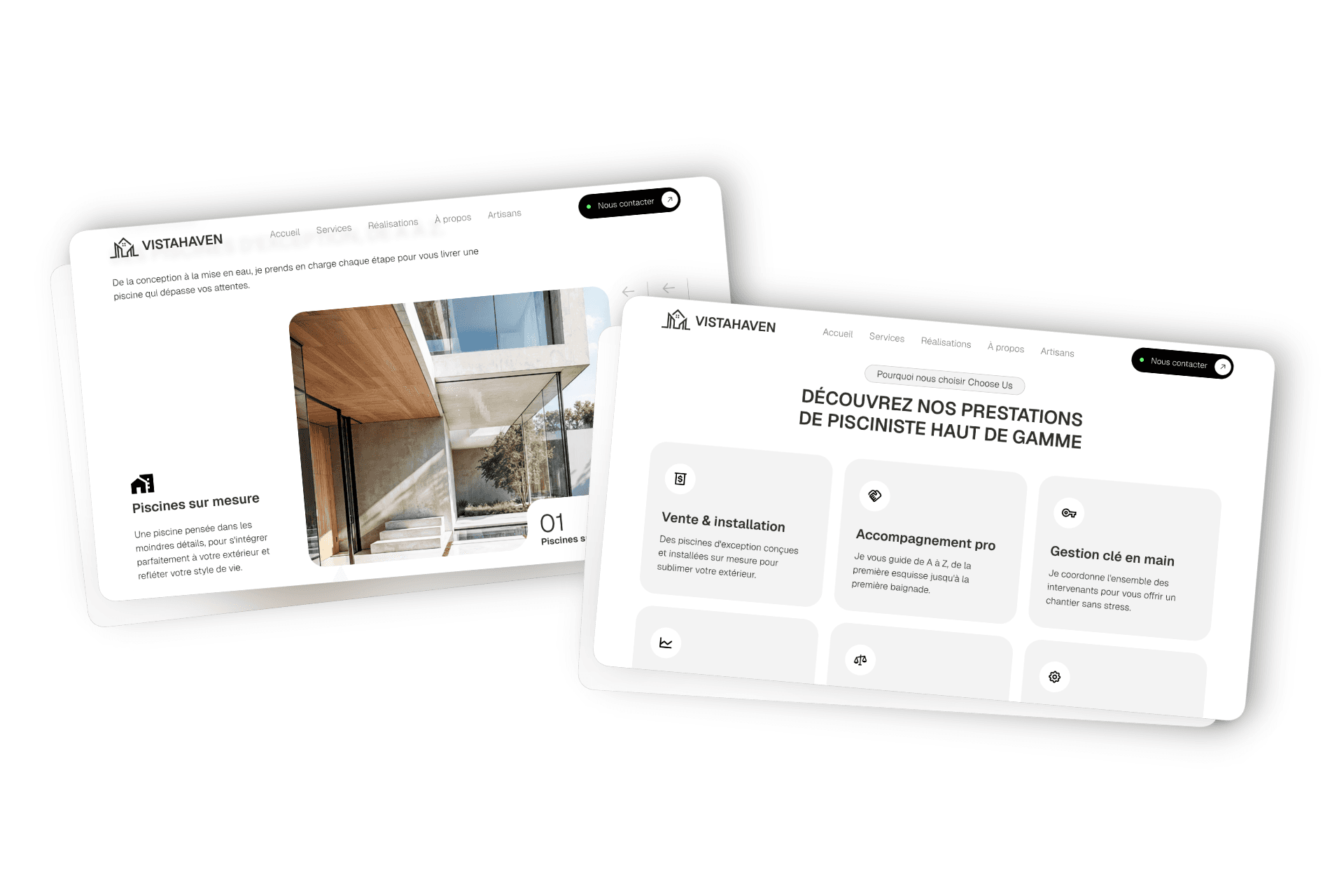 site web entreprise piscine Montpellier