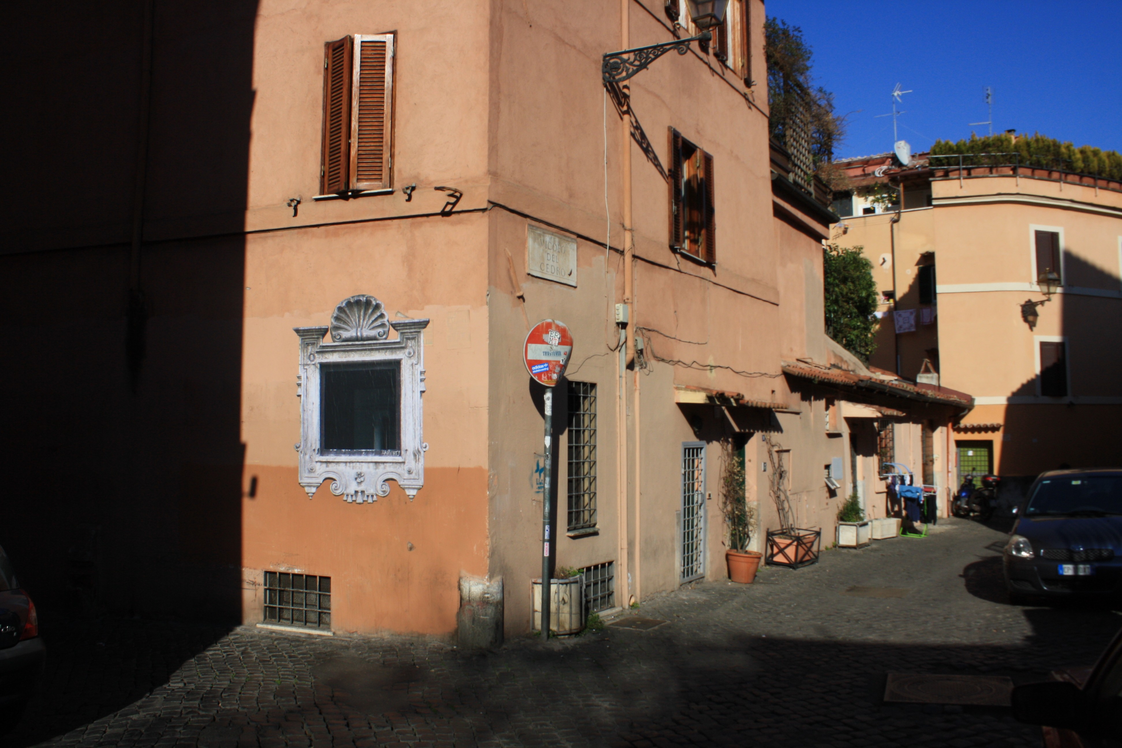 Collage on wall, Rome 2011