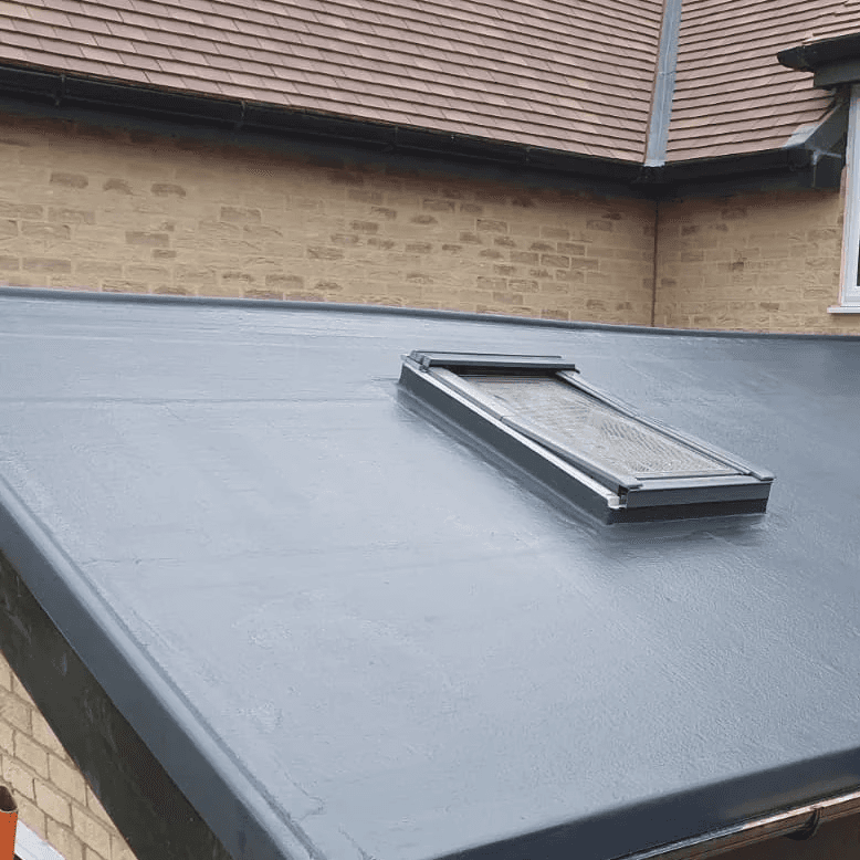 drp membrain flat roof with windows 