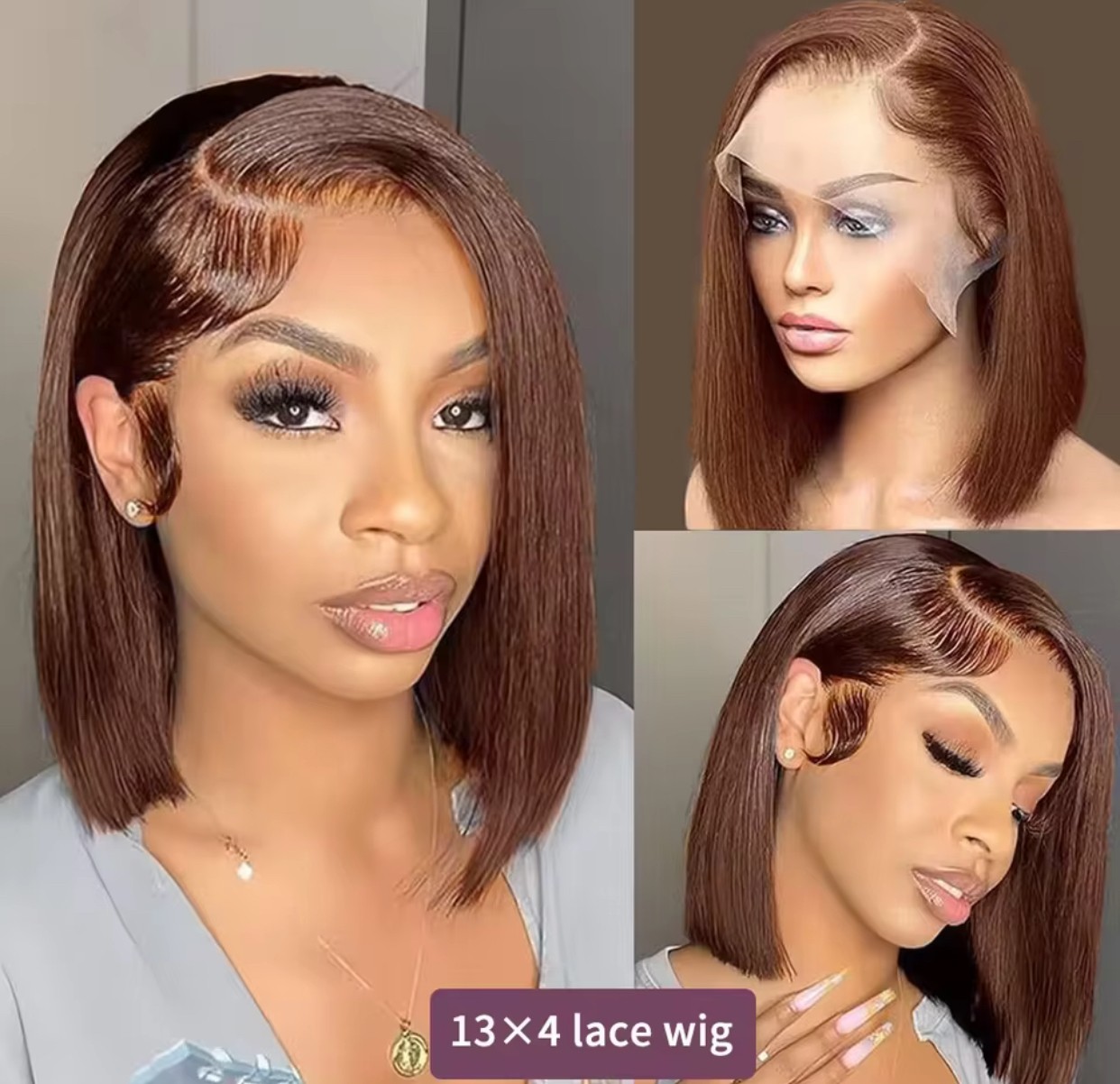 Short Bob Wig Human Hair Wigs Pre Plucked Wig