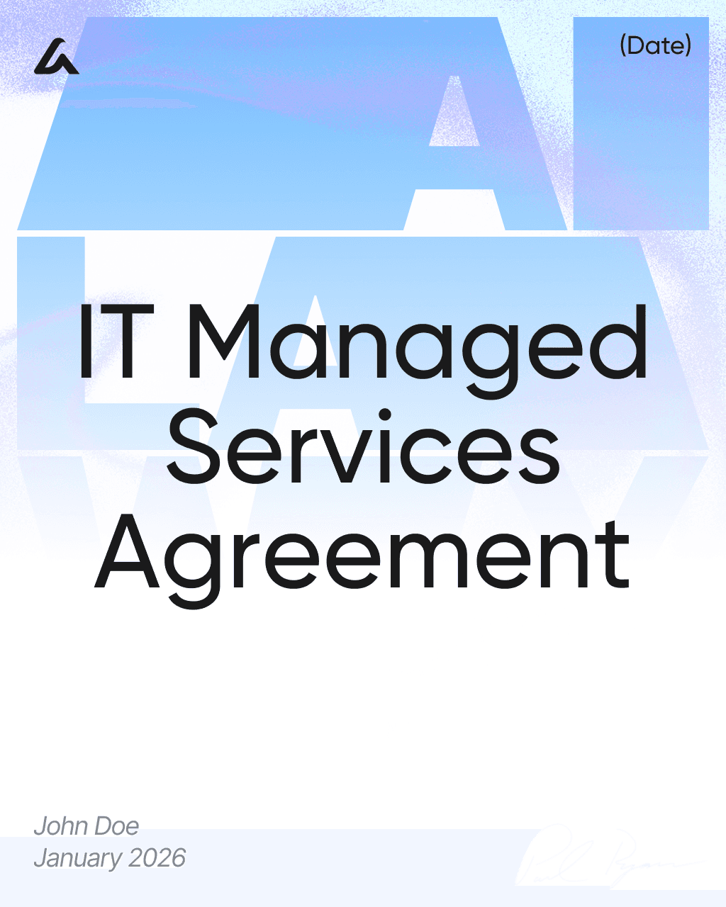 IT Managed Services Agreement