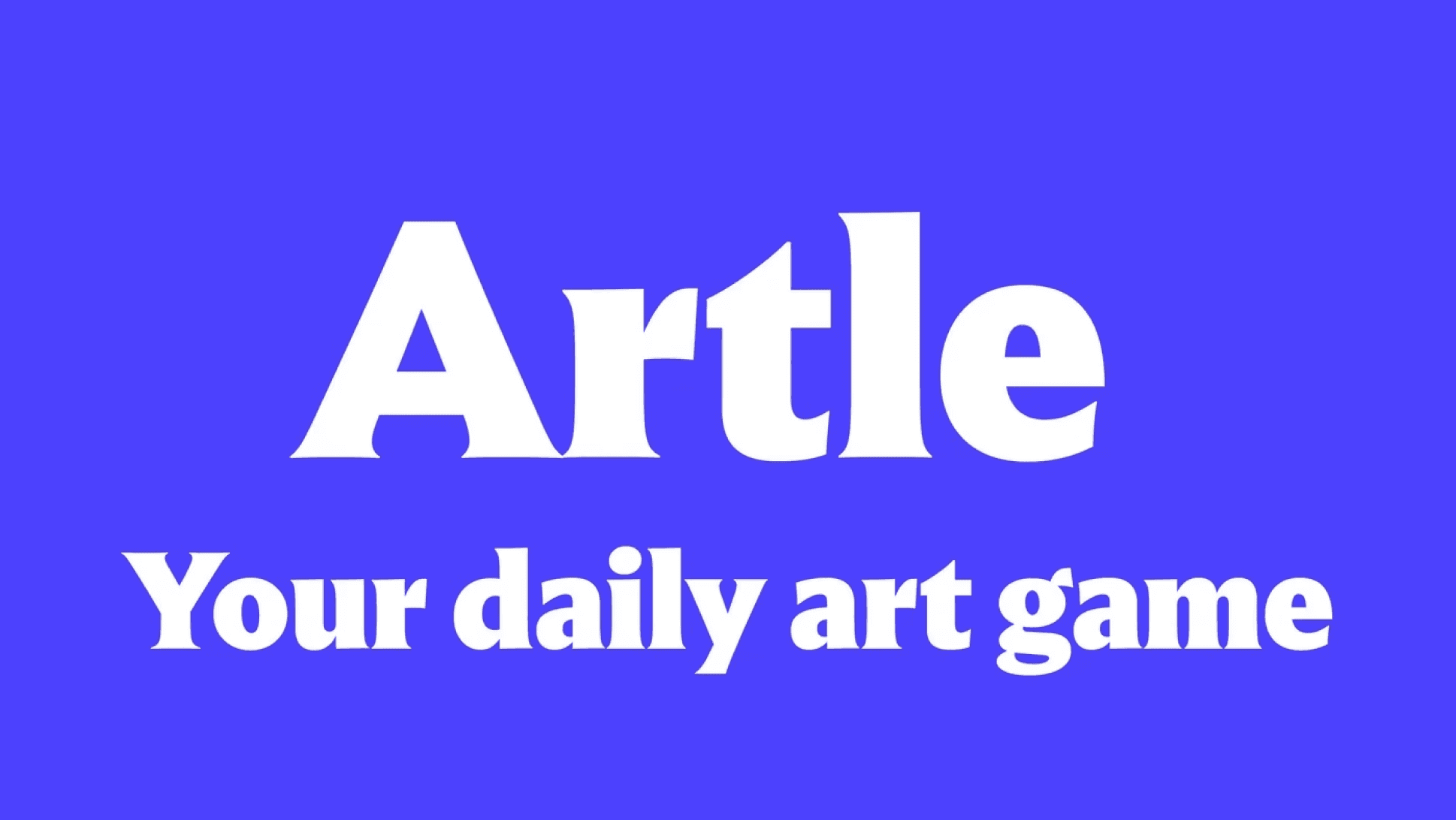 Artle logo and daily art game title