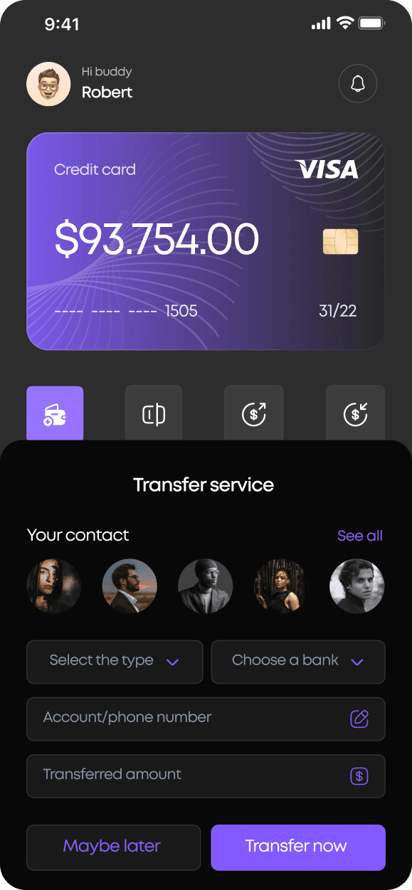 Phone screen showing a daek website interface