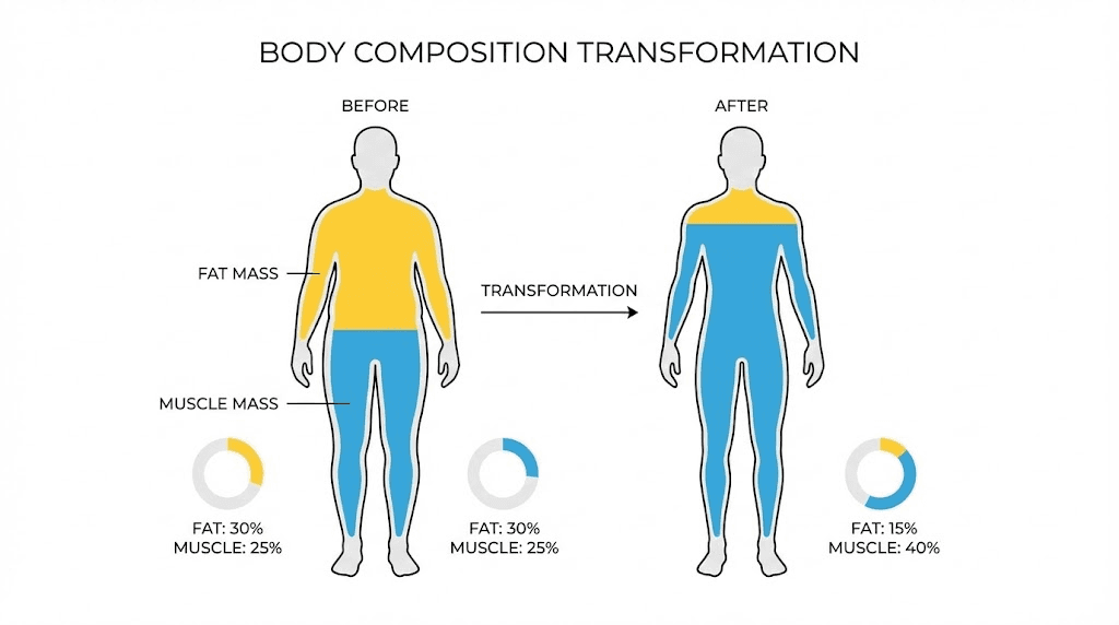 Body recomposition peptides transforming fat to muscle