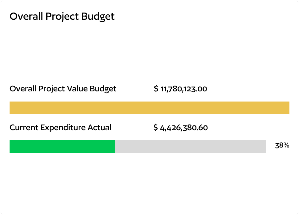 Plexa Dashboard - Overall Project Budget