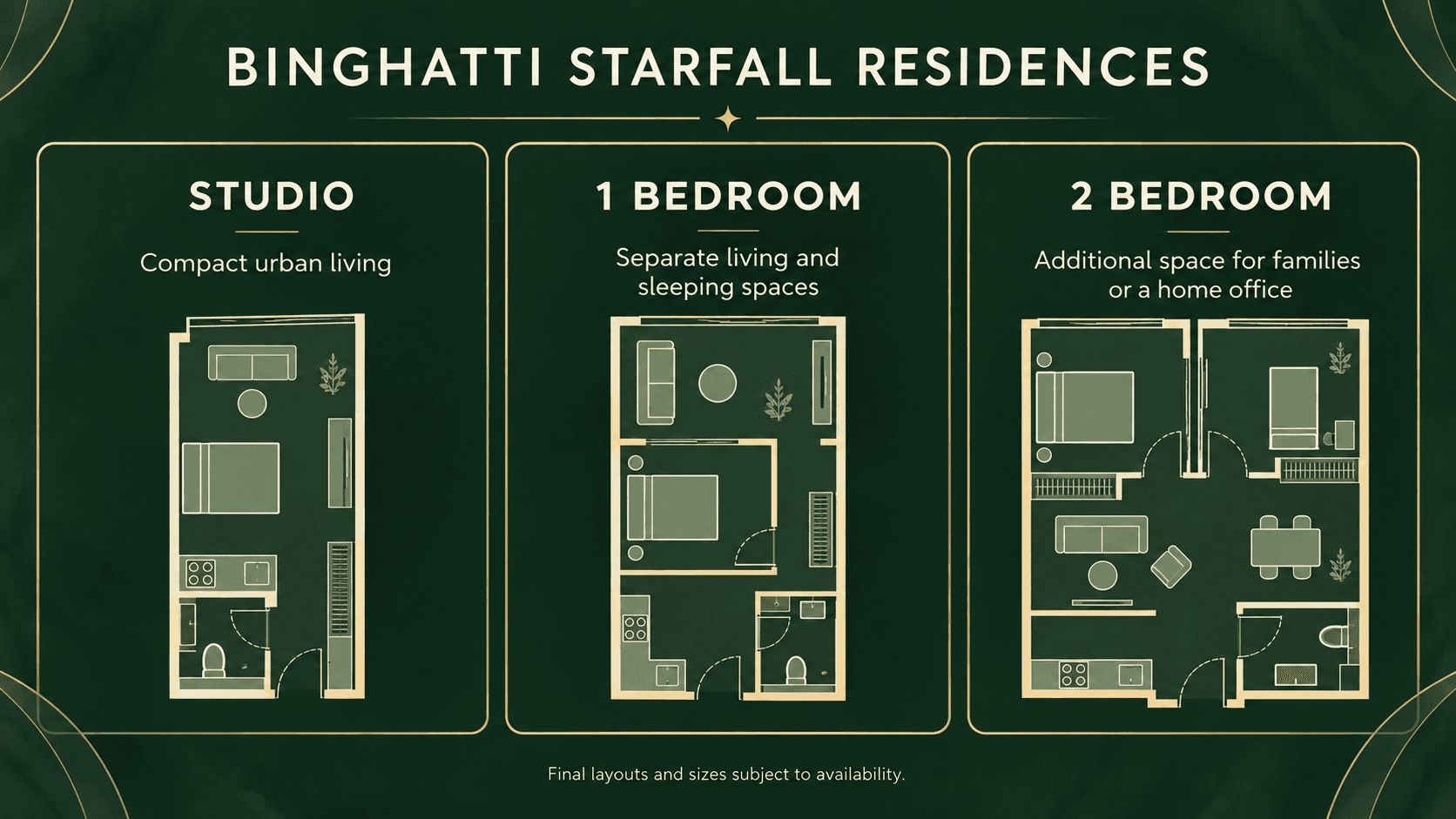 binghatti starfall floor plan