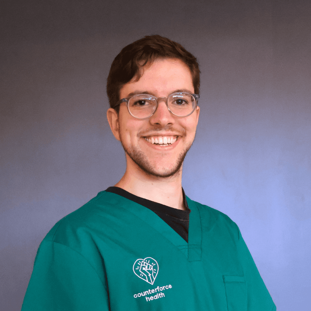 Gavry in Counterforce scrubs