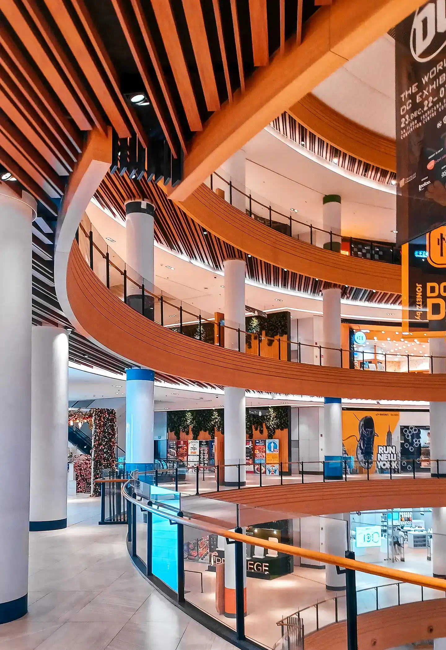 Modern Dubai setting with architecture, streets, and outdoor areas