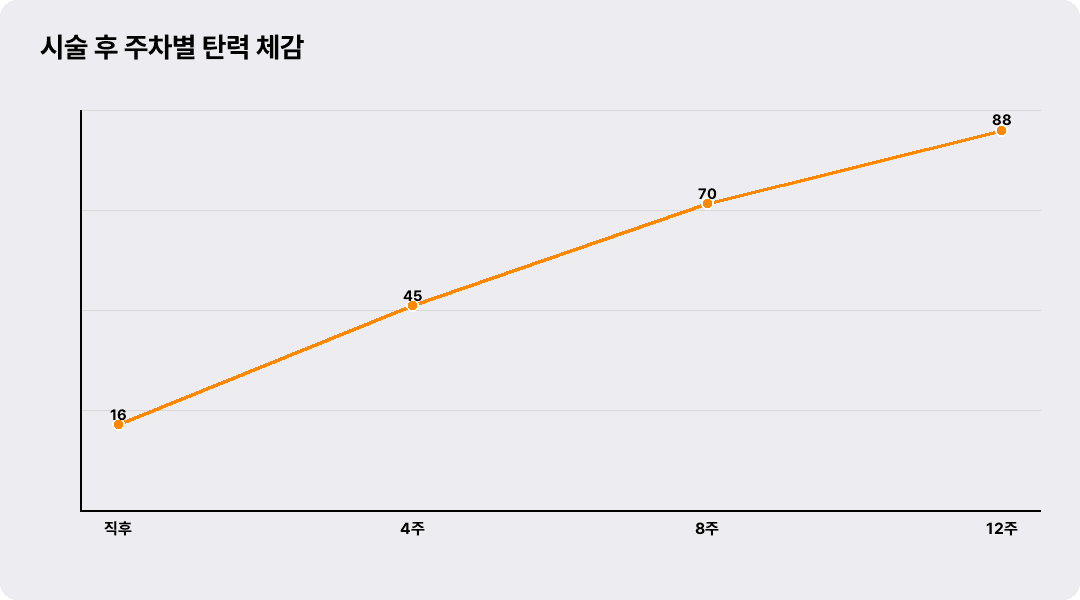 시술 후 주차별 탄력 체감