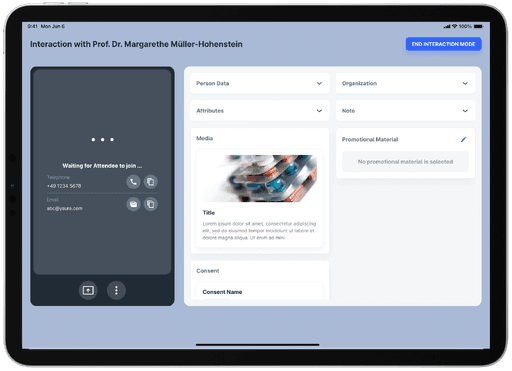 The UI of the customer account module of ysura Pharma CRM software