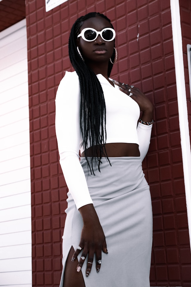 Athlete winning a race