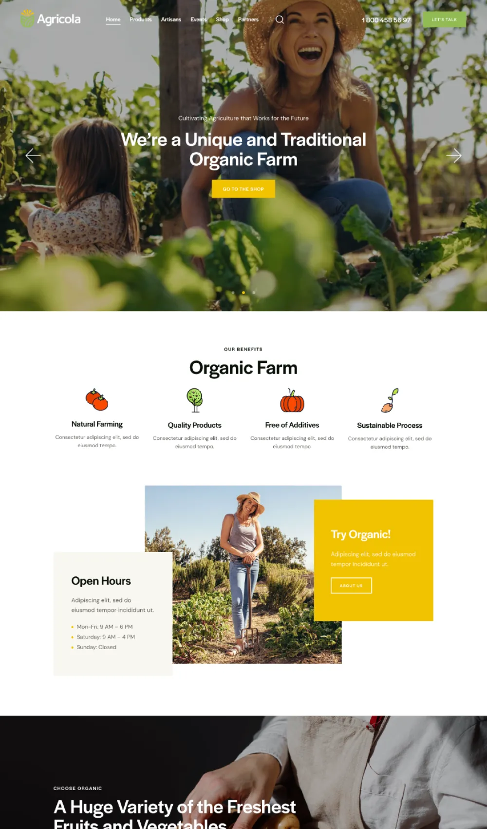 Farmers Farm Website Design