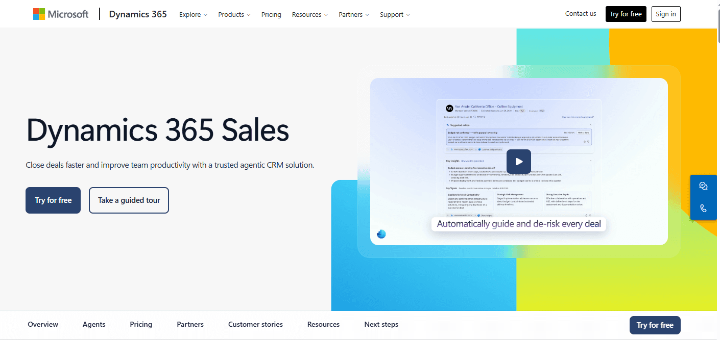Microsoft Dynamics 365 Sales