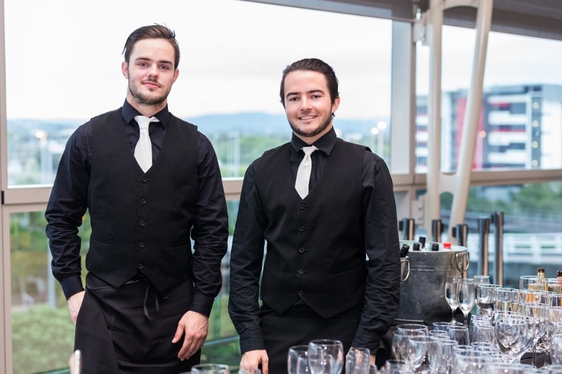 Bar staff at the Brisbane Airport Event