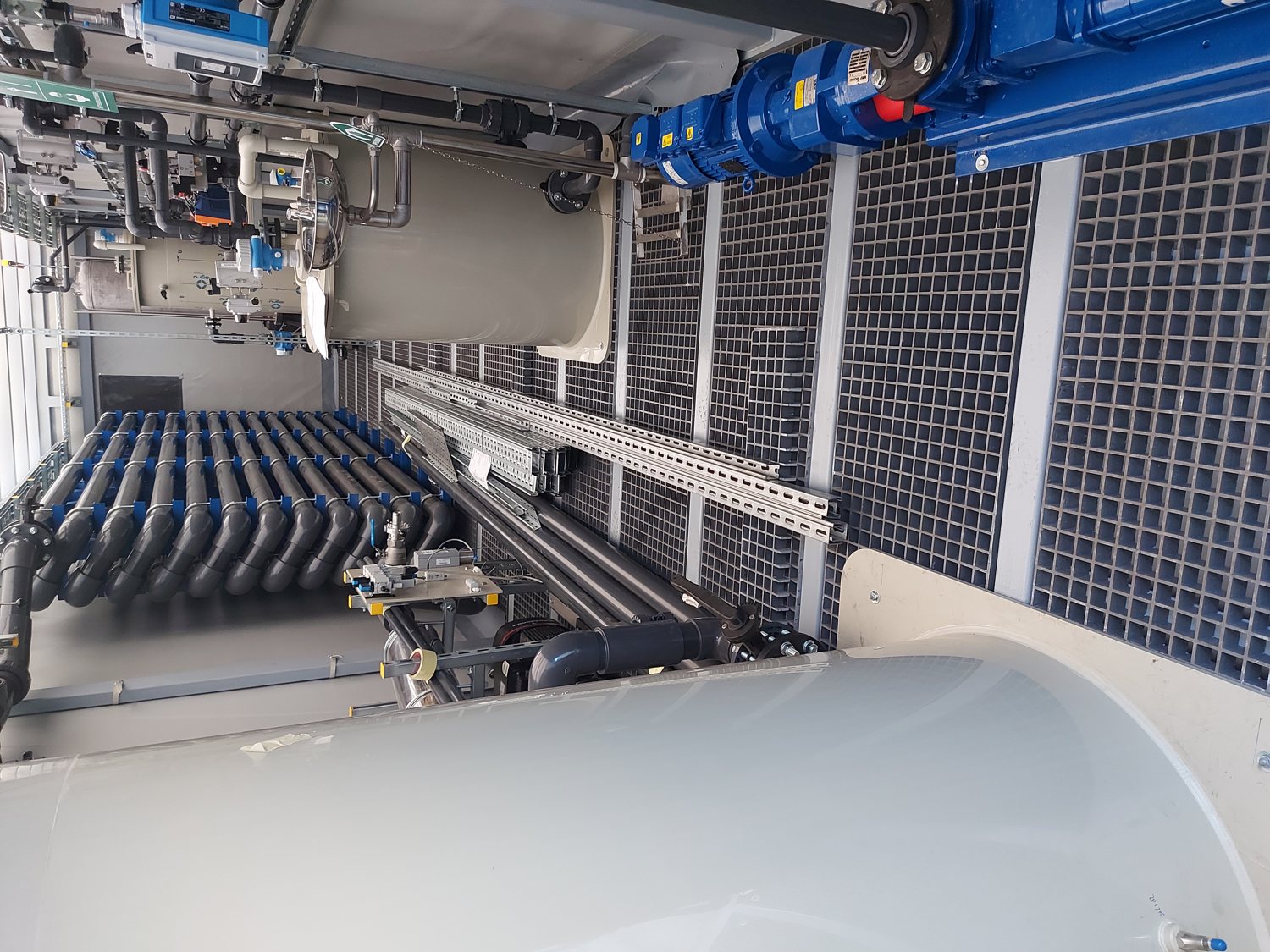 Inside a research pilot unit for sludge volume reduction