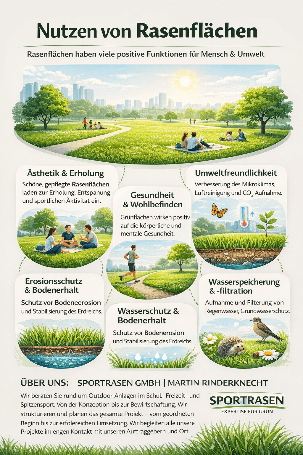 Nutzen von Rasenflächen