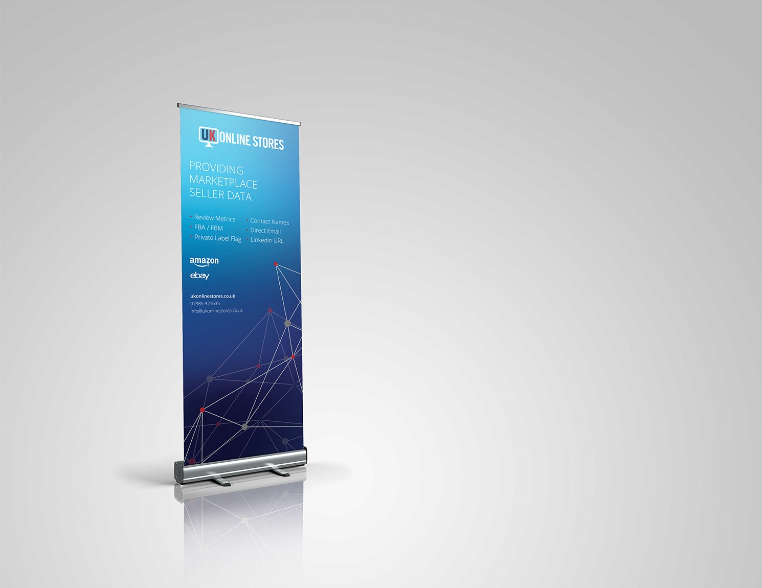 UK Online Stores roller banner